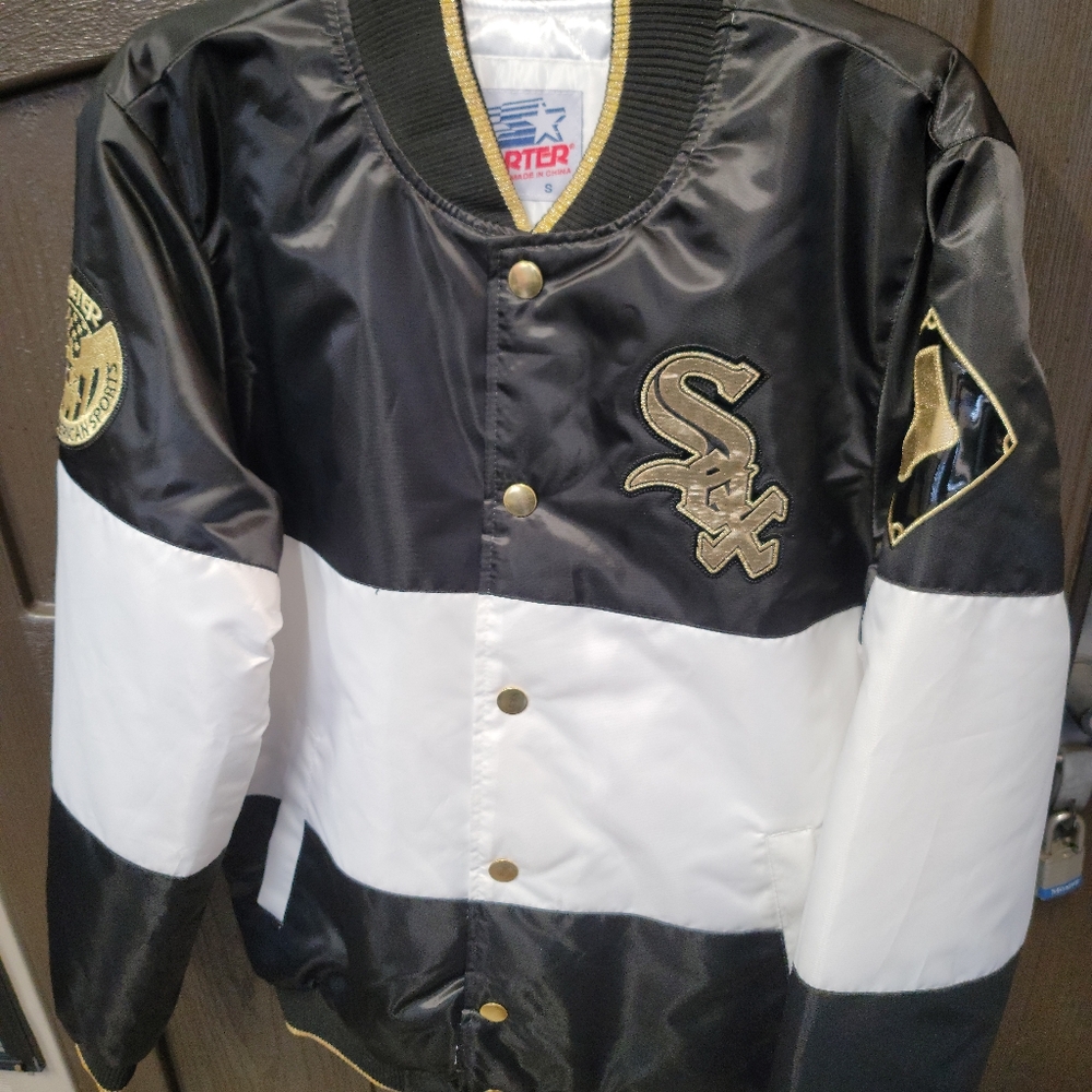 Men's x Ty Mopkins black/gold chicago white Sox starter jacket